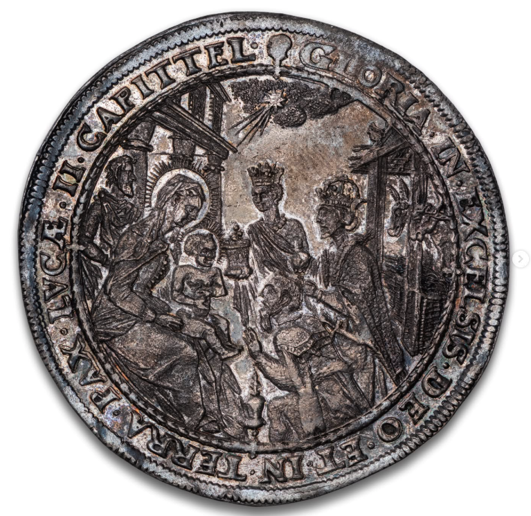(1606-19) 2 Thaler - Christmas (Nativity) Thaler, undated - obverse