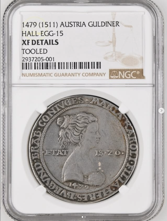 1479 (struck 1511) AR Guldiner (Hall, Tyrol) - obverse