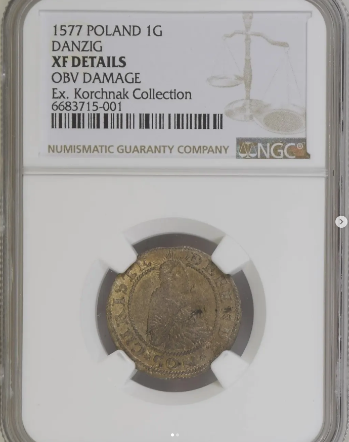 1577 Siege Groschen (1G) - obverse
