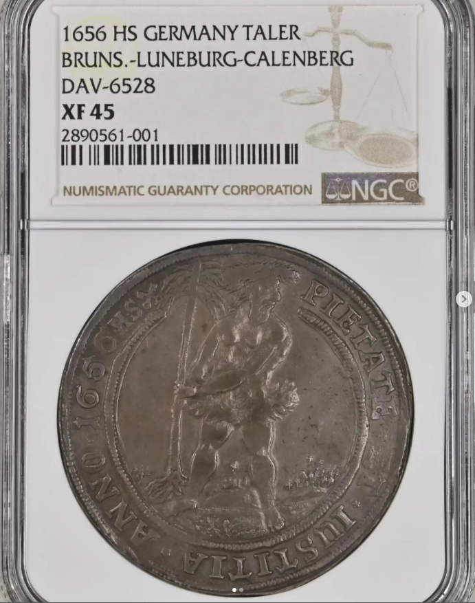 1656 Wildman Thaler (Dav-6528) - obverse