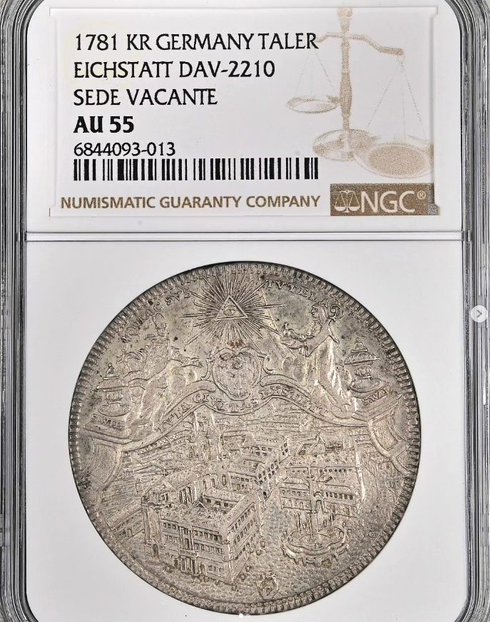 1781 Sede Vacante Thaler (Dav-2210) - obverse