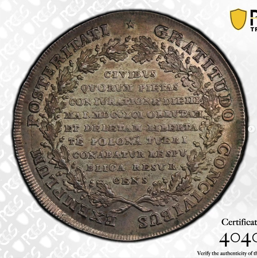1793 Targowica Confederation Thaler - obverse