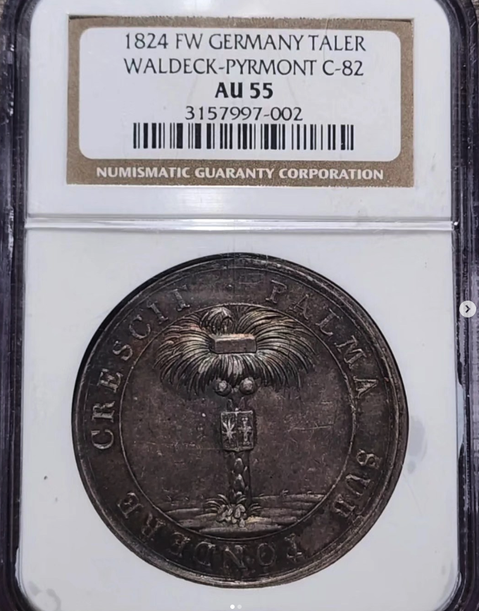 1824 Kronenthaler (C-82) - obverse