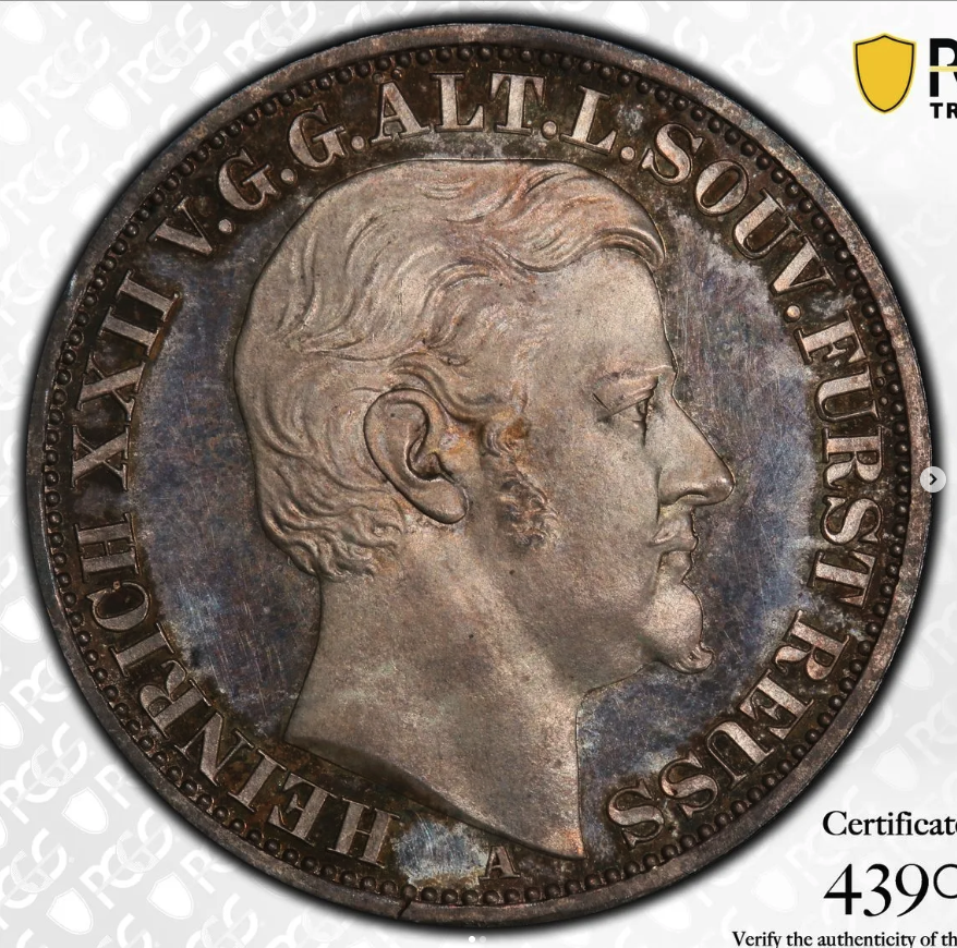 1868 Vereinsthaler (XXX Ein Pfund Fein) - obverse