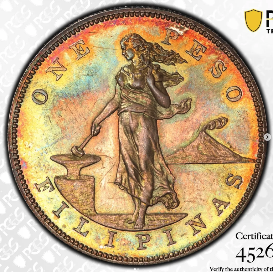 1904 Proof Peso - obverse