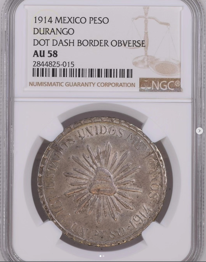 1914 Peso - 'Muera Huerta' - obverse