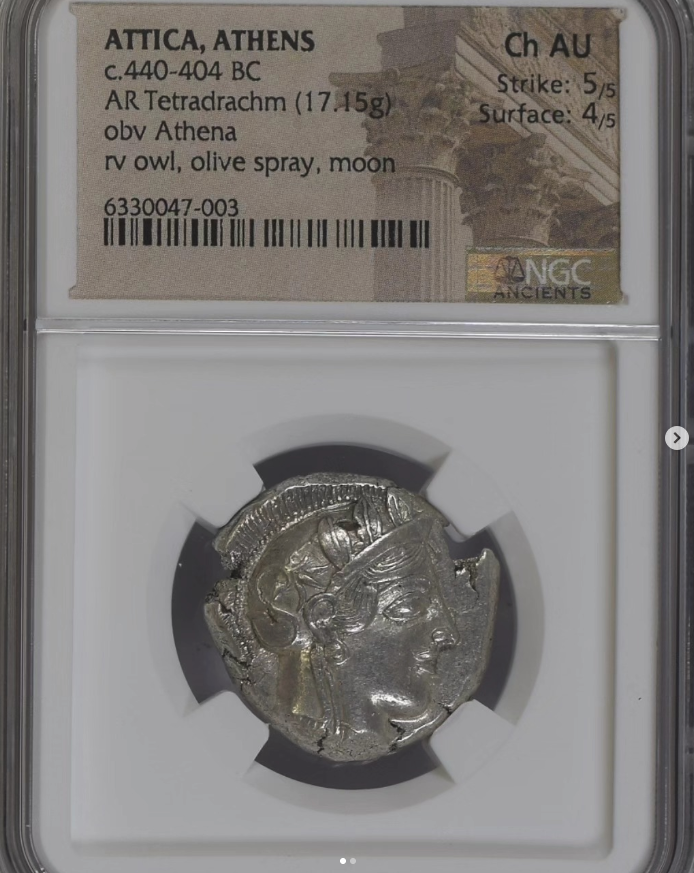 c. 440-404 BC AR Tetradrachm (17.15g) - obverse